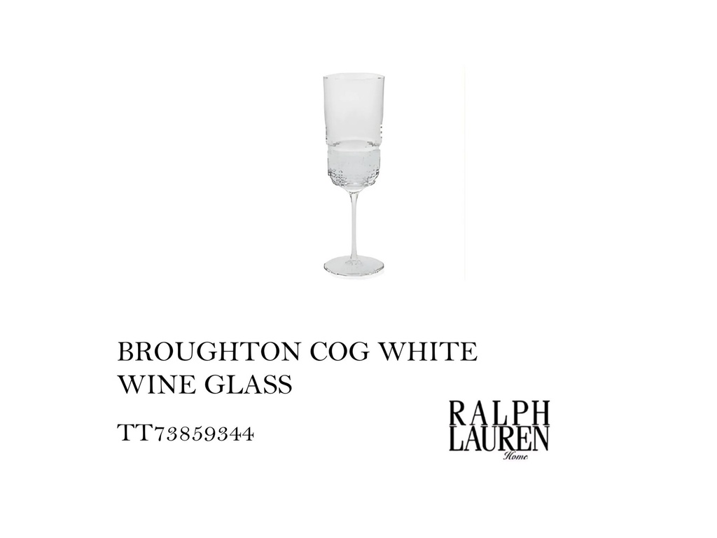 BROUGHTON COG WHITE WINE GLASS