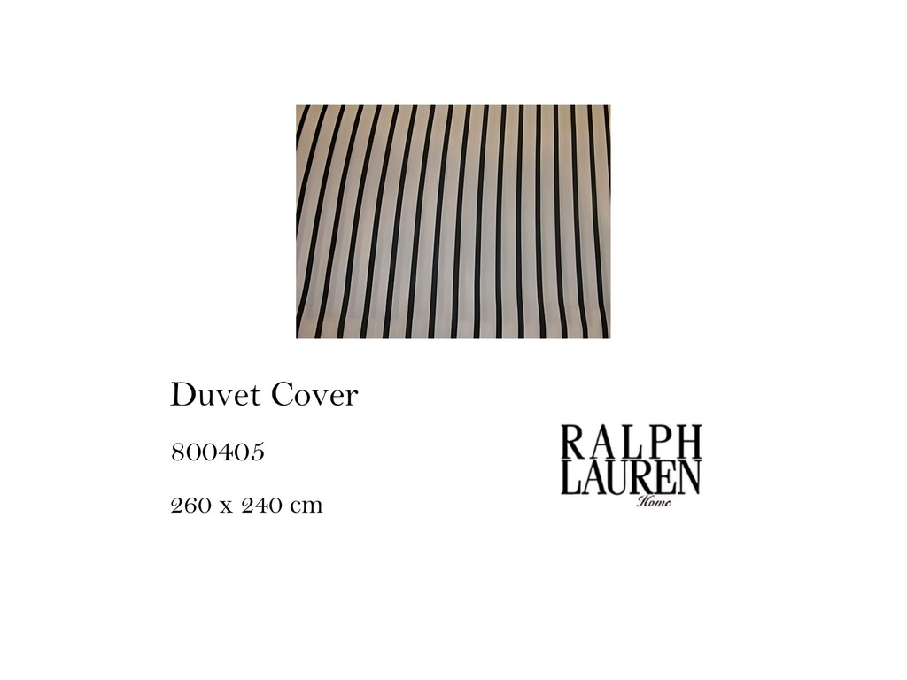 BSSTRIPE  DUVET COVER BLACK