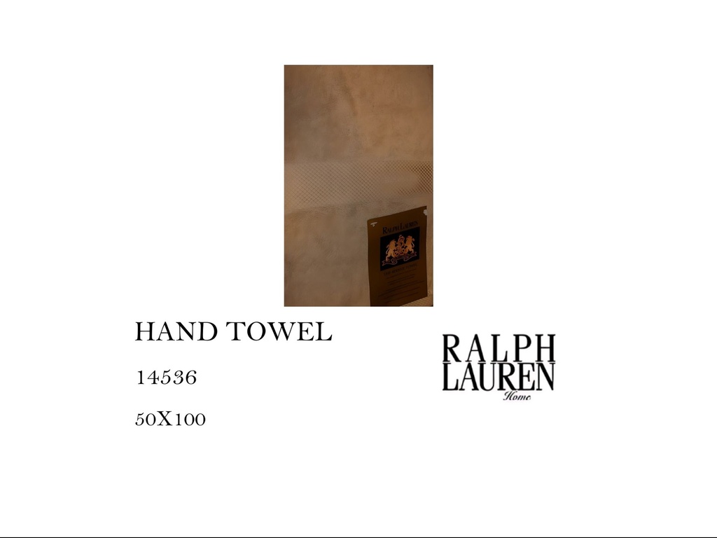 CLAVENUE CAMEL TOWEL (1 STRIPE)