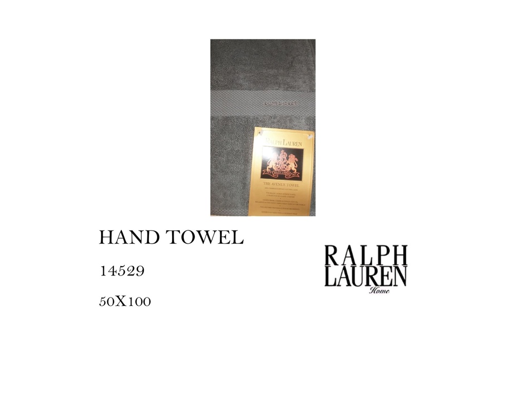 CLAVENUE DARK GREY TOWEL (1 STRIPE)