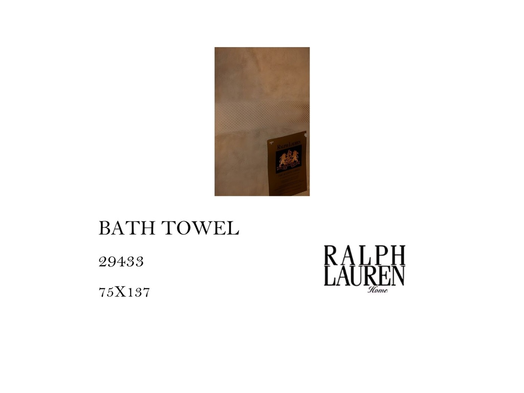 CLAVENUE SAND TOWEL  (1 STRIPE)
