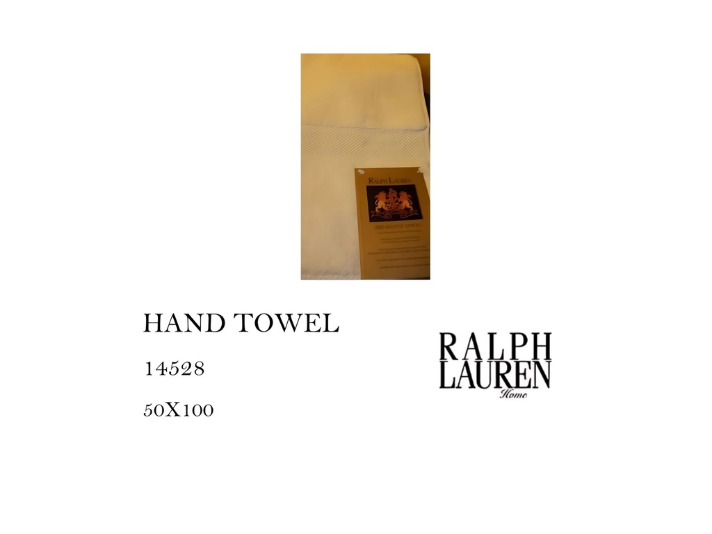 CLAVENUE SAND HAND TOWEL (1 STRIPE)