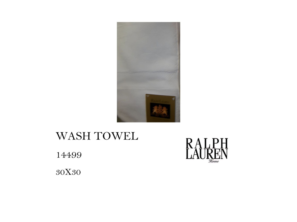 CLAVENUE WHITE TOWEL   (1 STRIPE)