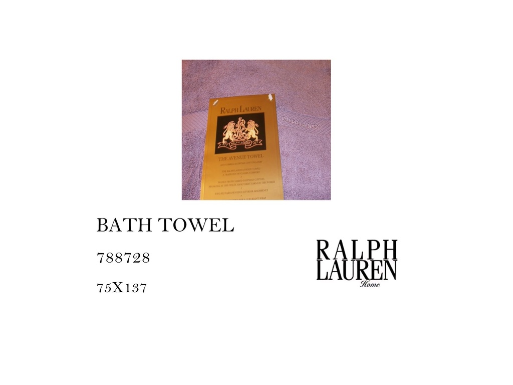 CLAVENUE PURPLE TOWEL  (1 STRIPE)