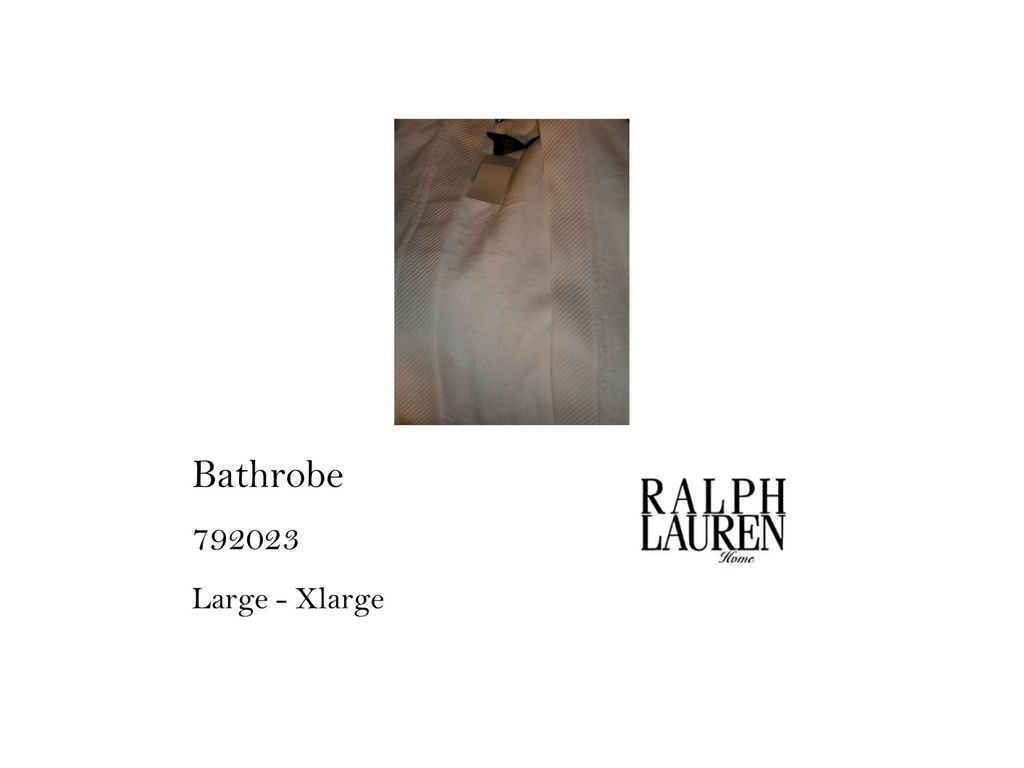 CLBIGPLA BURNOOSE BATH ROBE