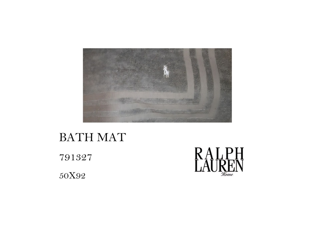 CLPLAY.E GREY BATH MAT  (3 STRIPES)