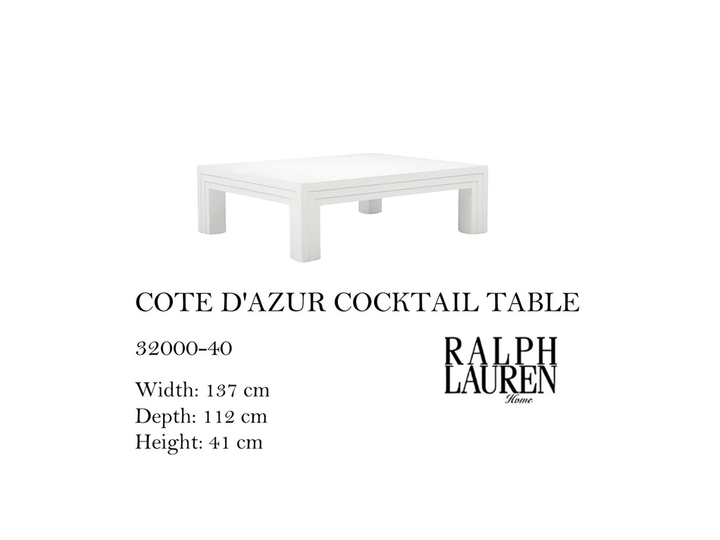 COTE D'AZUR COCKTAIL TABLE