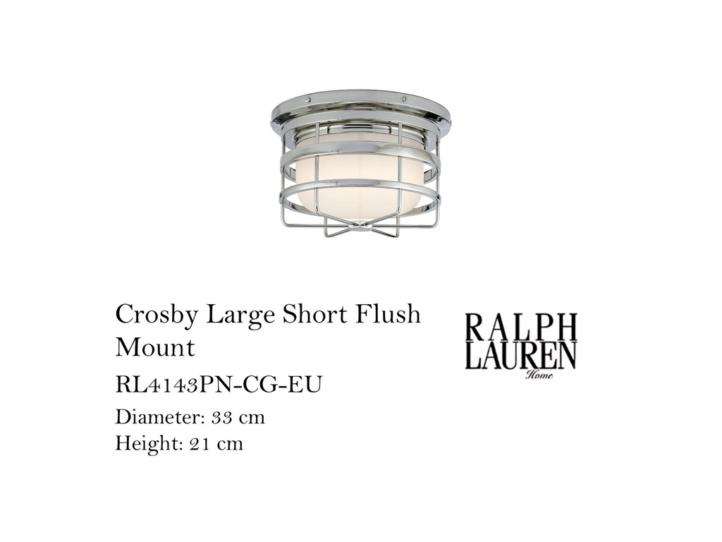 CROSBY LARGE SHORT FLUSH MOUNT