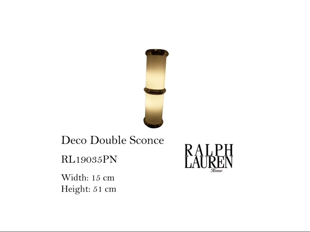 DECO DOUBLE SCONCE