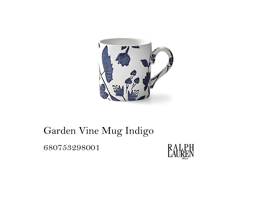 Garden Vine Mug Indigo