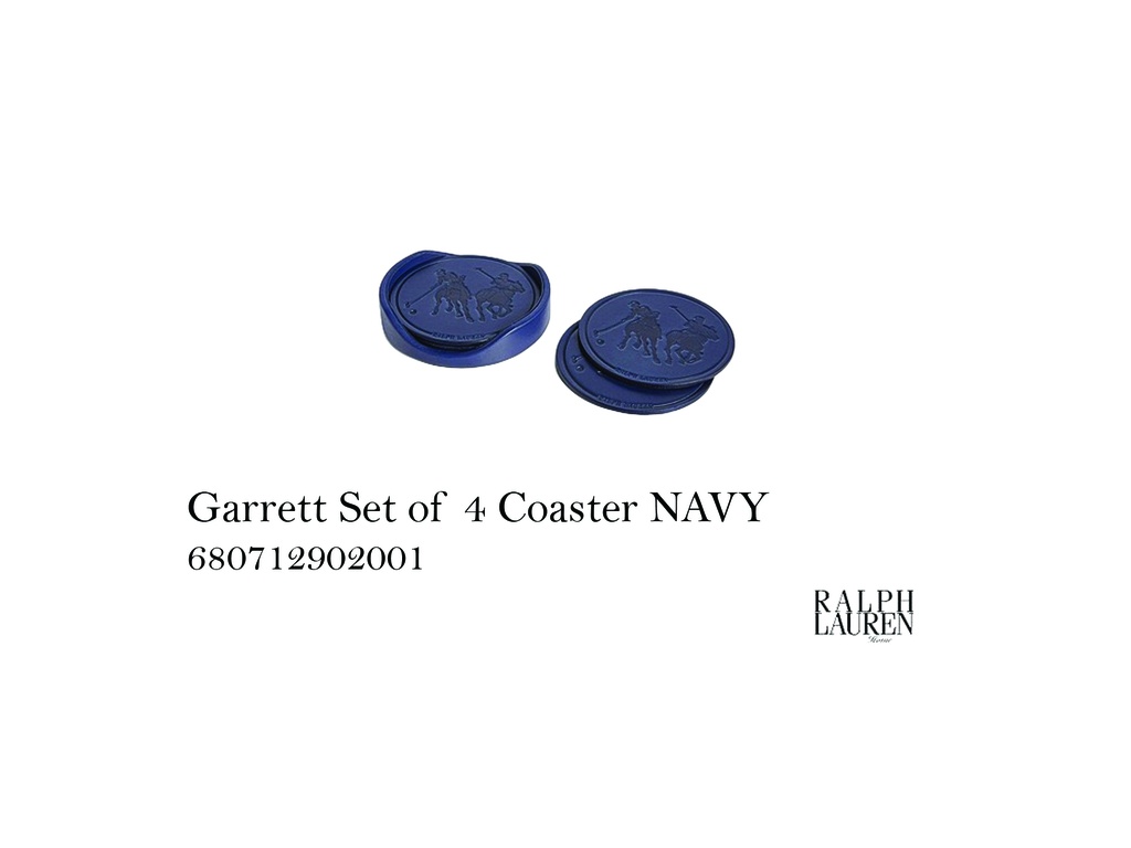 Garrett Set of 4 Coaster NAVY