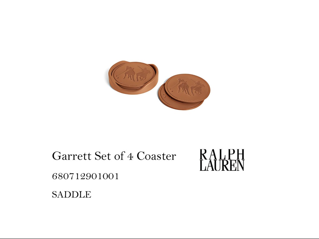 Garrett Set of 4 Coaster SADDLE