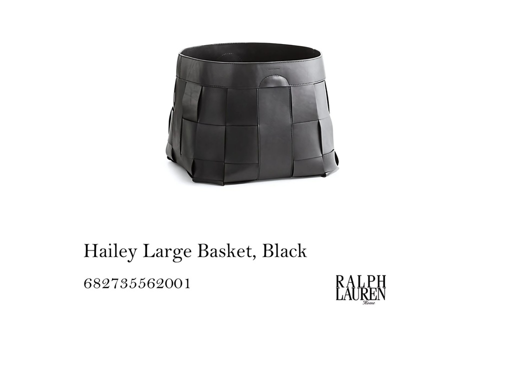 Hailey Large Basket, Black