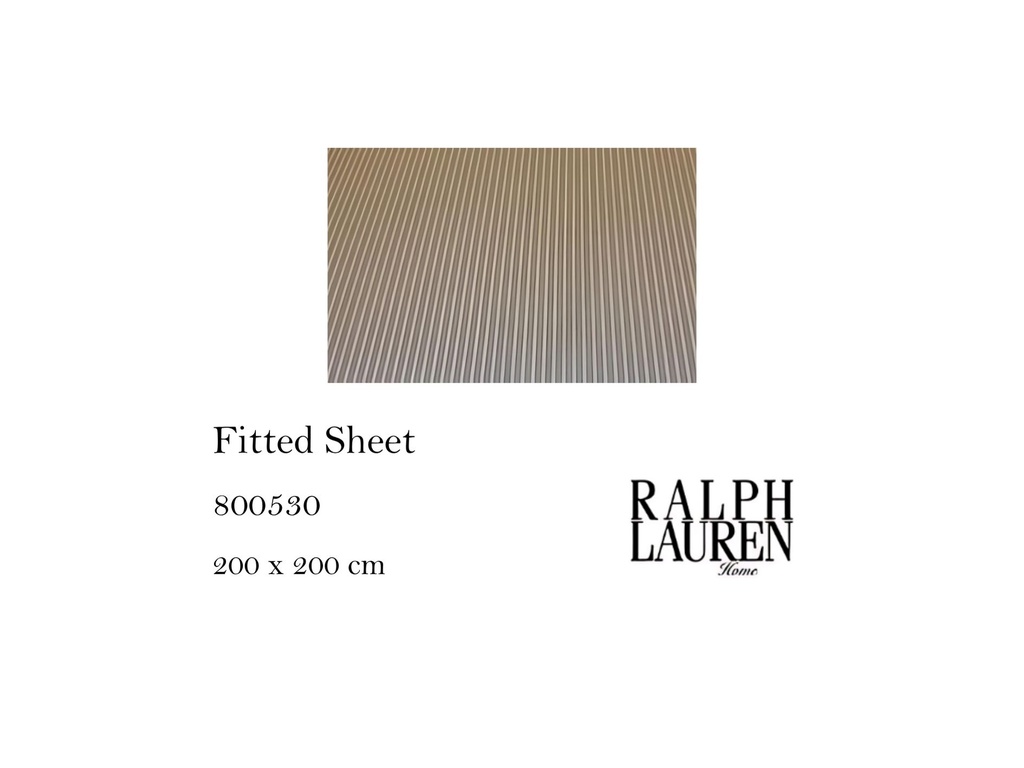 JSSTRIPE FITTED SHEET GREY