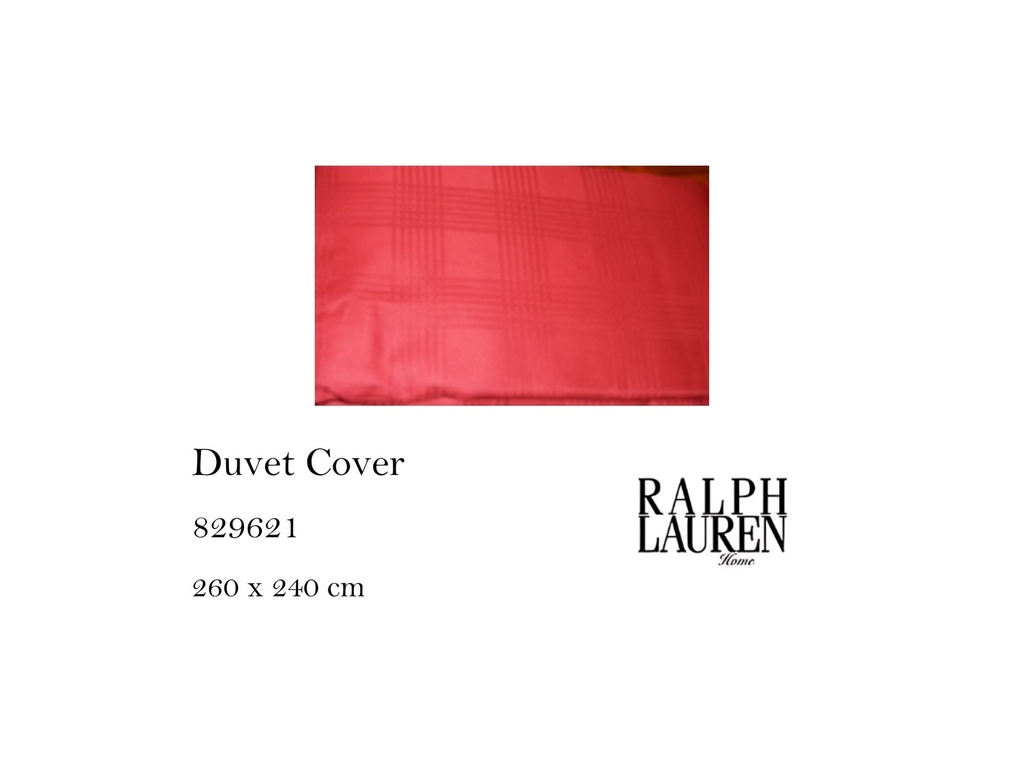 LSGLENPL RED DUVET COVER 260/240 FR