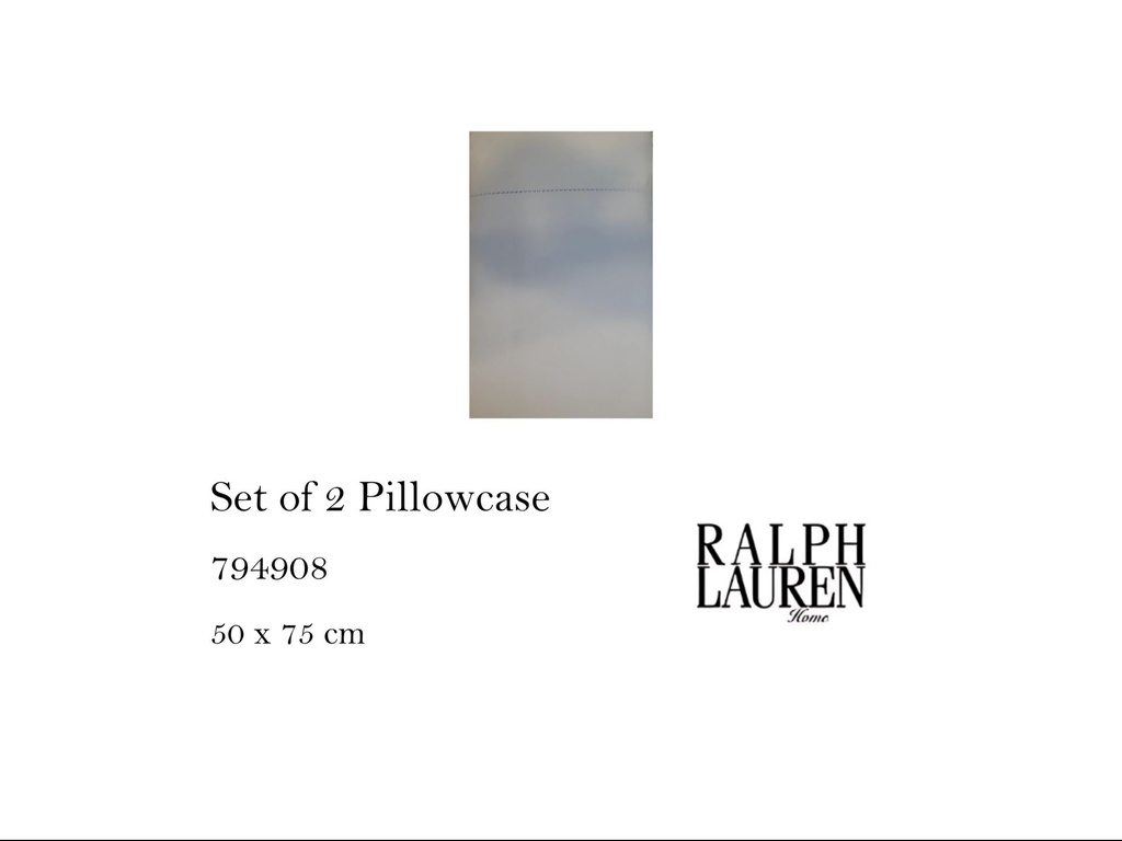 LSPAISLE PILLOW CASE WHITE SET OF 2