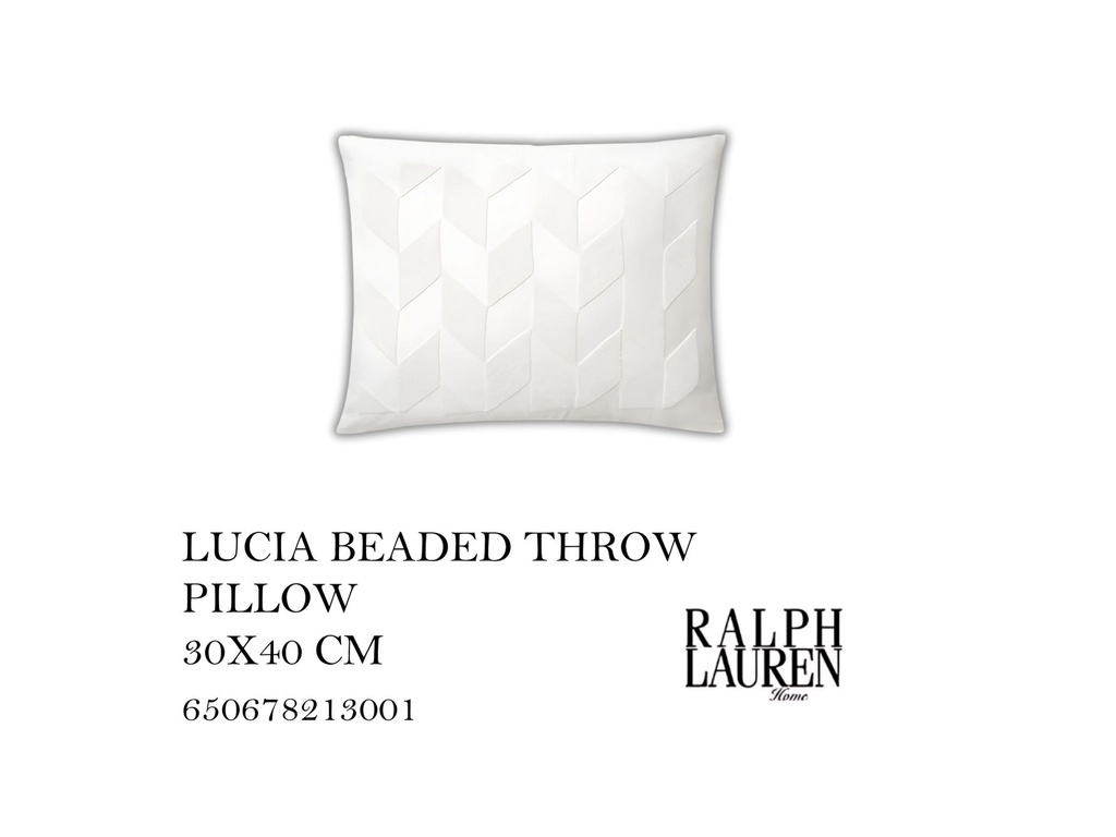 LUCIA HOLLYWOOD CREAM PILLOW