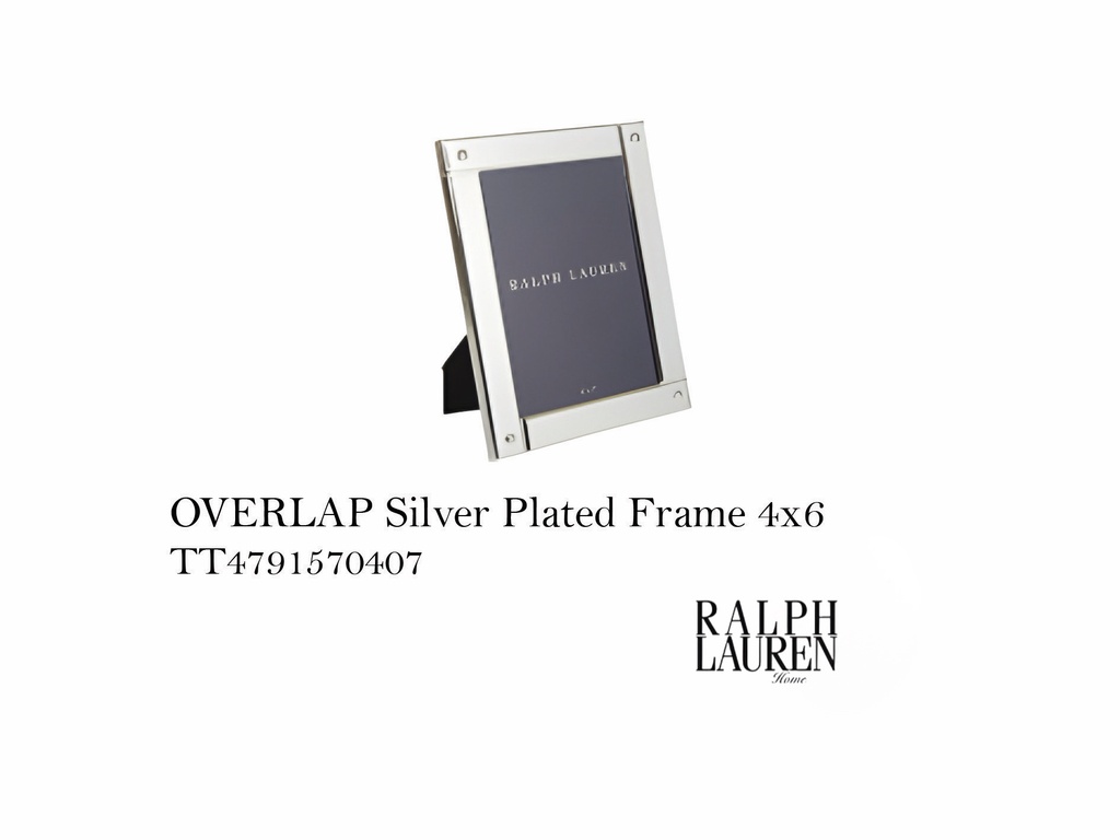 OVERLAP SILVER PLATED FRAME