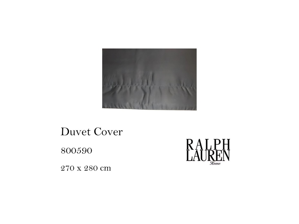 RLSATIN DUVET COVER BLACK