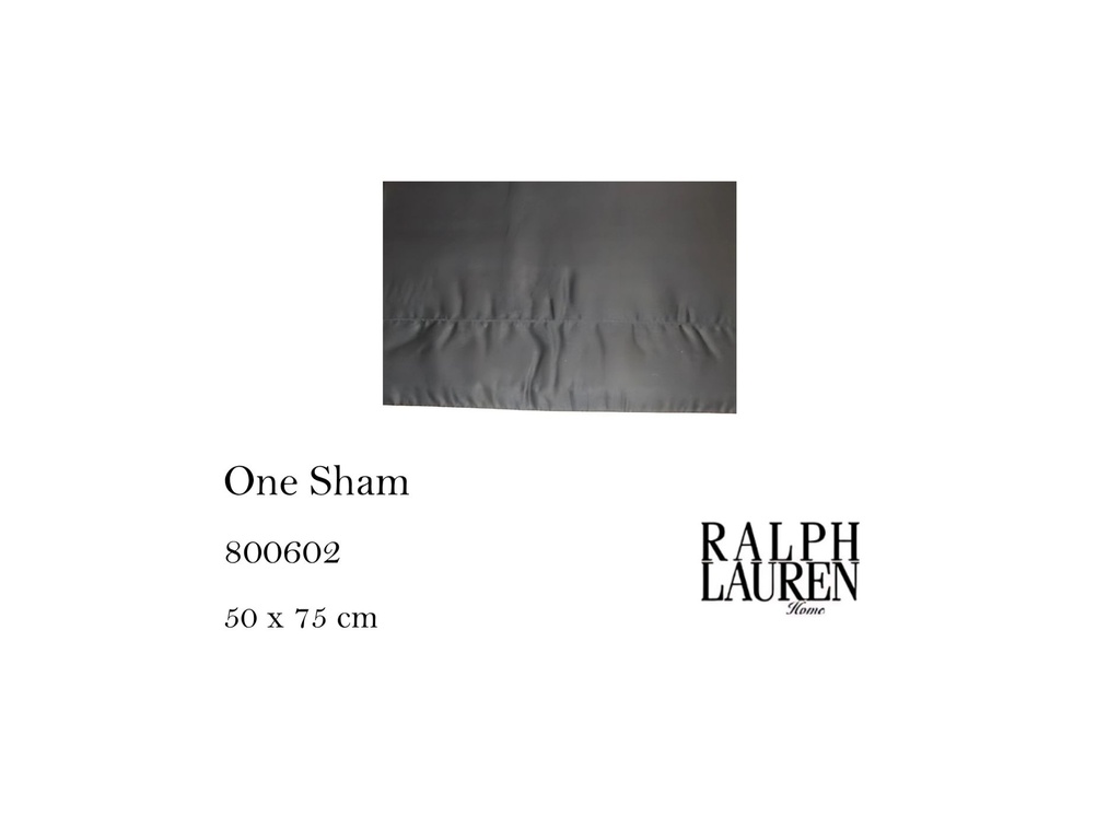 RLSATIN SHAM BLACK