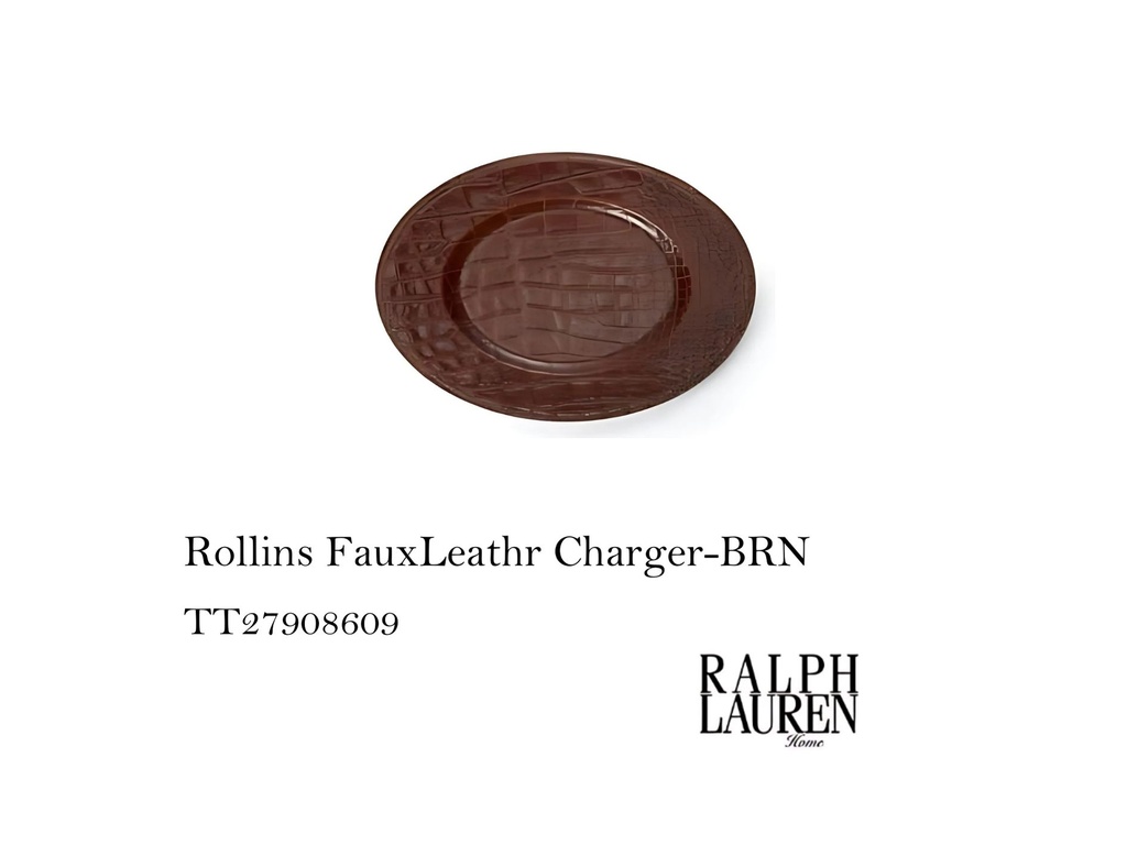 ROLLINS FAUXLEATHR CHARGER-BRN