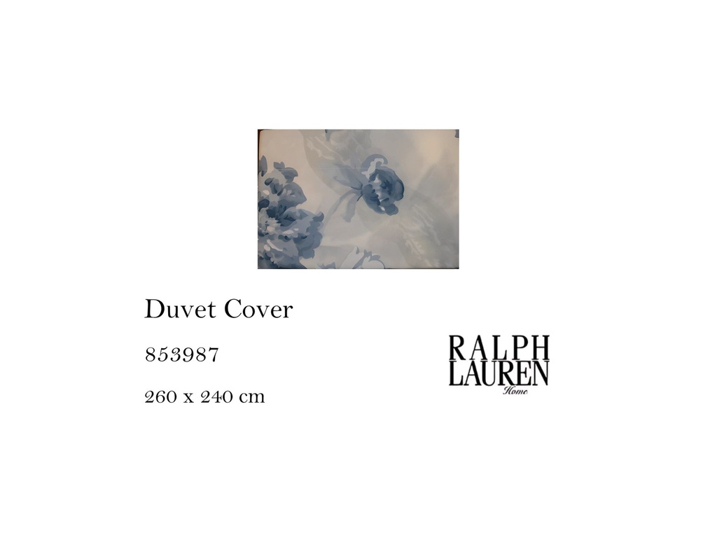 SEFLORAL BLUE DUVET COVER  260/240 FR