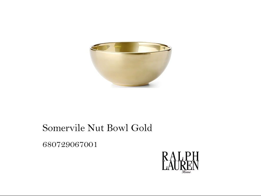 Somervile Nut Bowl Gold