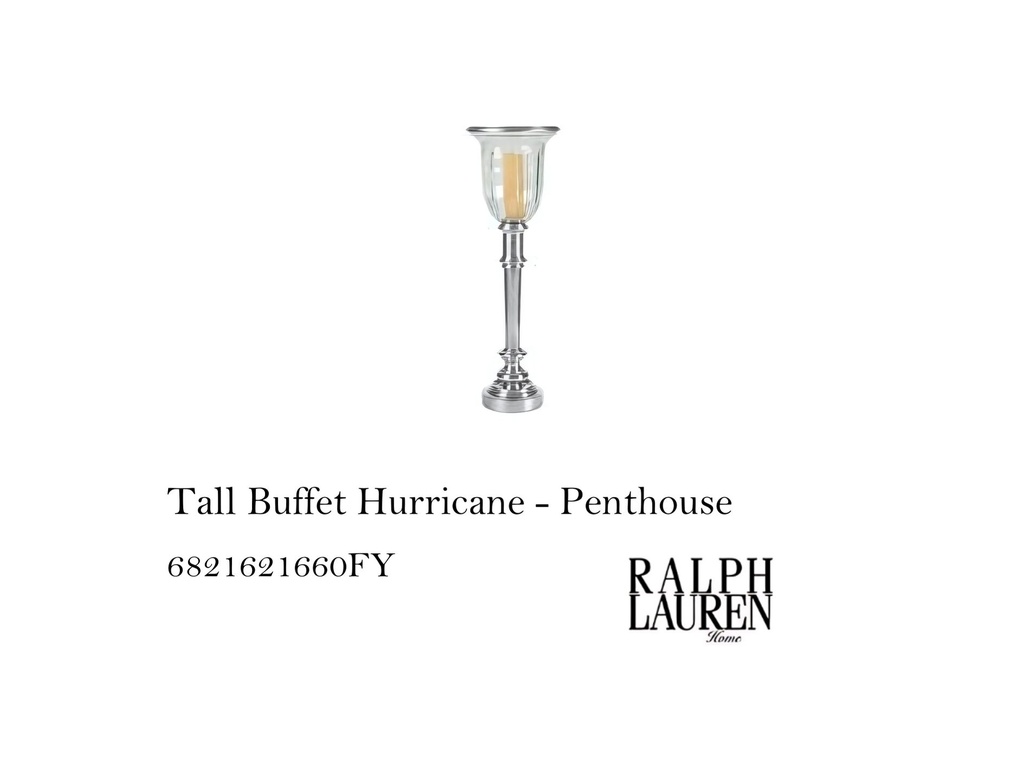 TALL BUFFET HURRICANE - SILVER PLATED BRASS