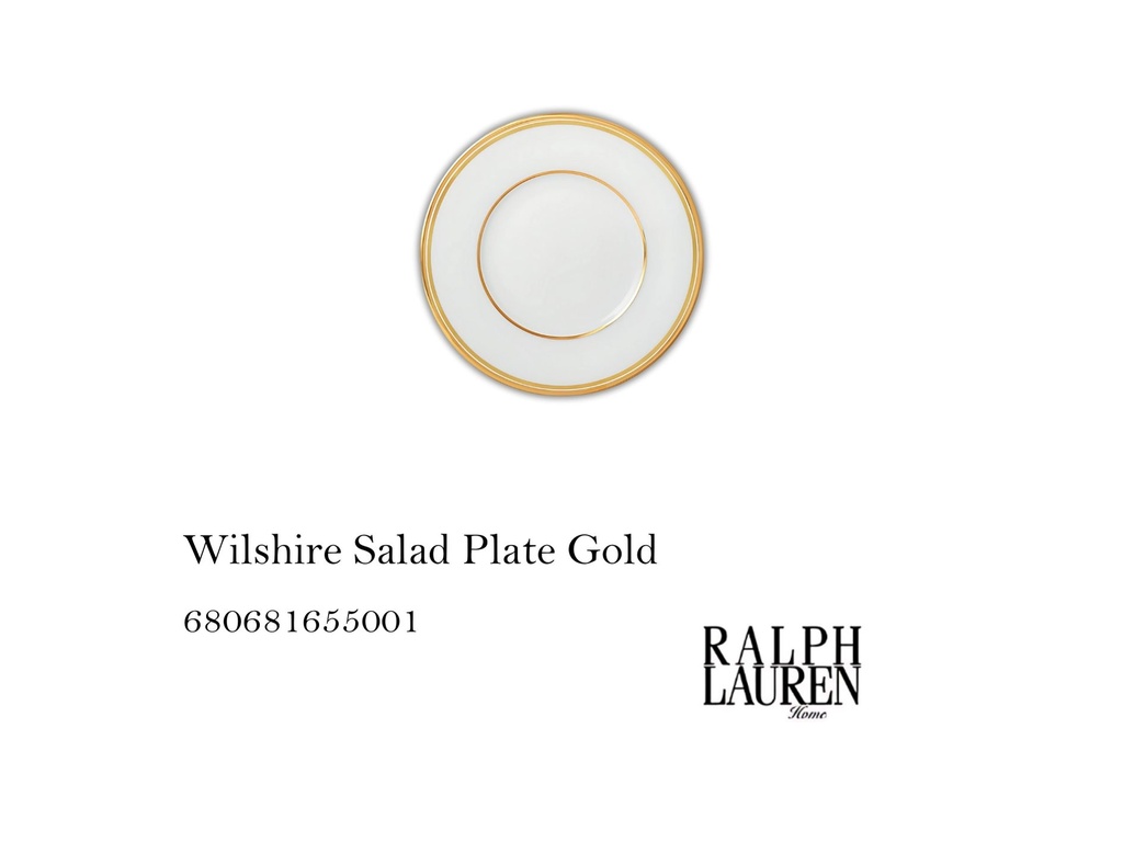Wilshire Salad Plate Gold