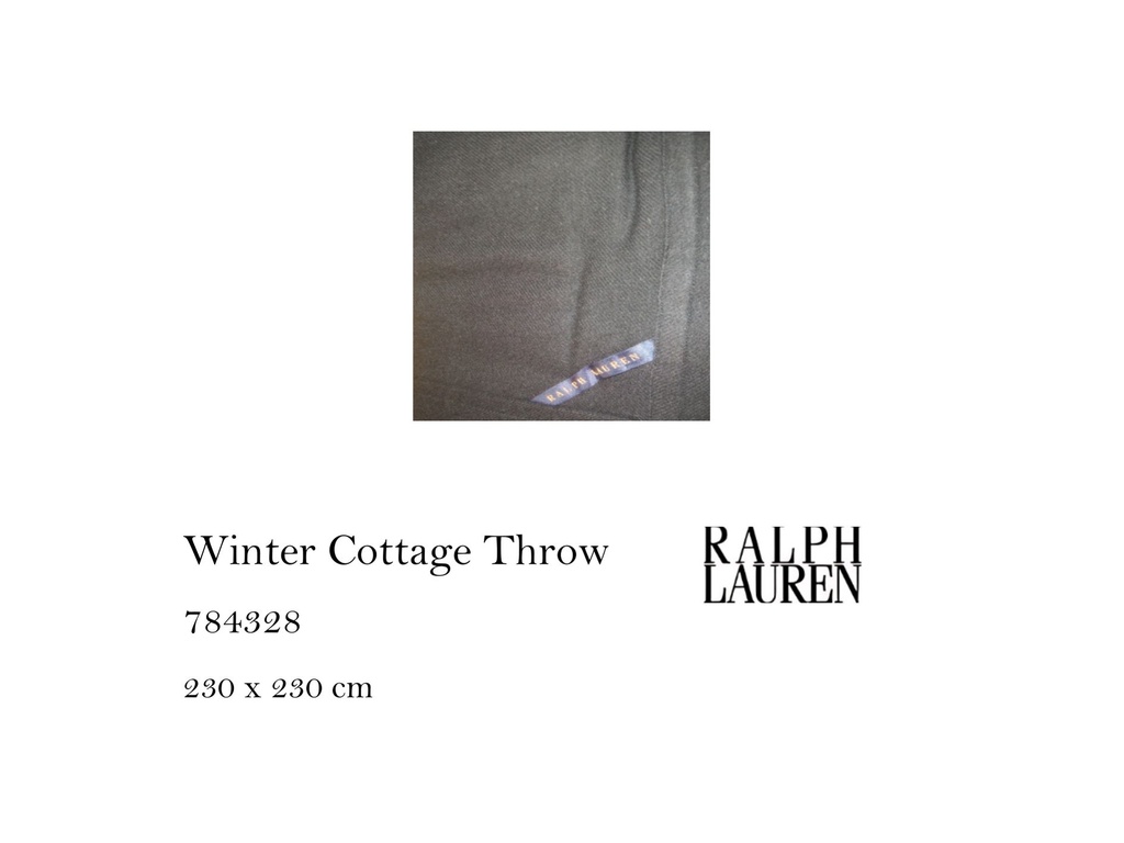 WINTER COTTAGE THROW