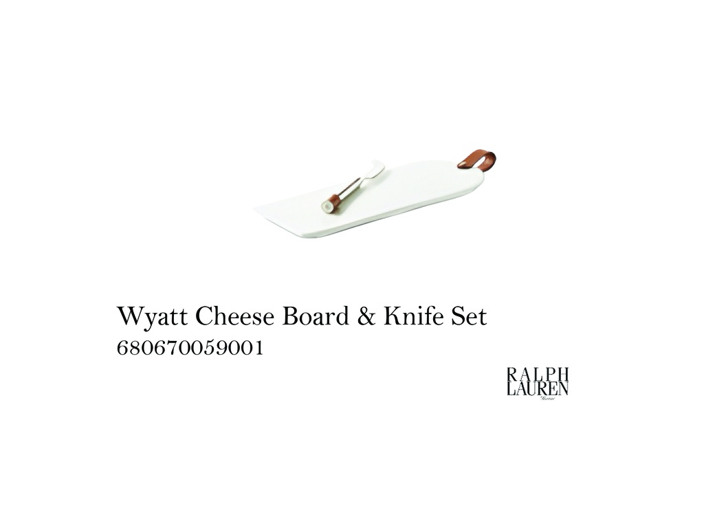 Wyatt Cheese Board & Knife Set