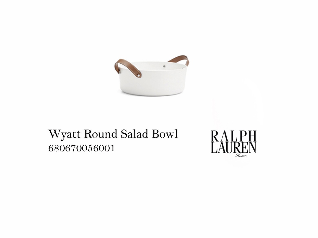 Wyatt Round Salad Bowl
