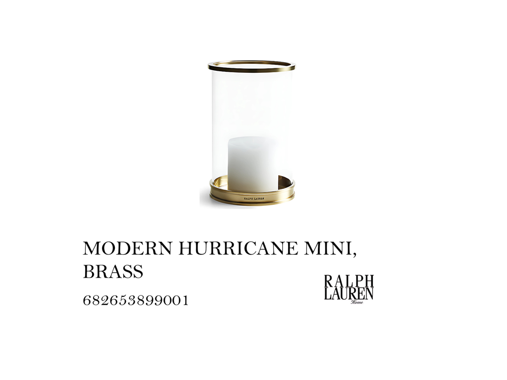 MODERN HURRICANE MINI, BRASS