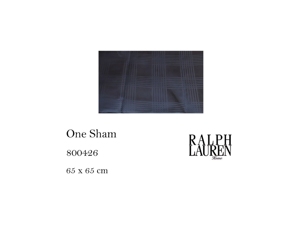 GLENPLAID ONE SHAM NAVY 65X65