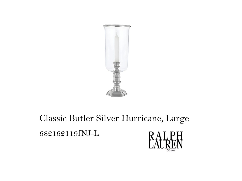 Classic Butler Silver Hurricane, Large