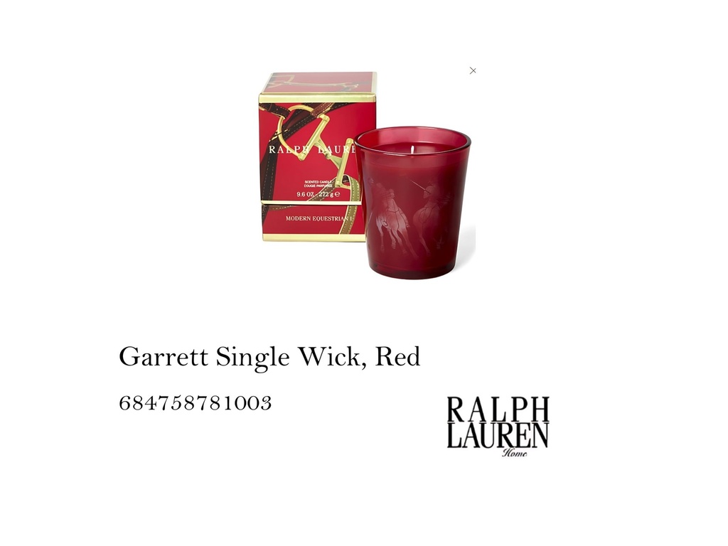Garrett Single Wick, Red