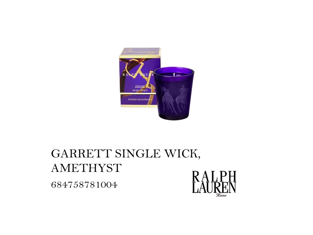 Garrett Single Wick, Amethyst