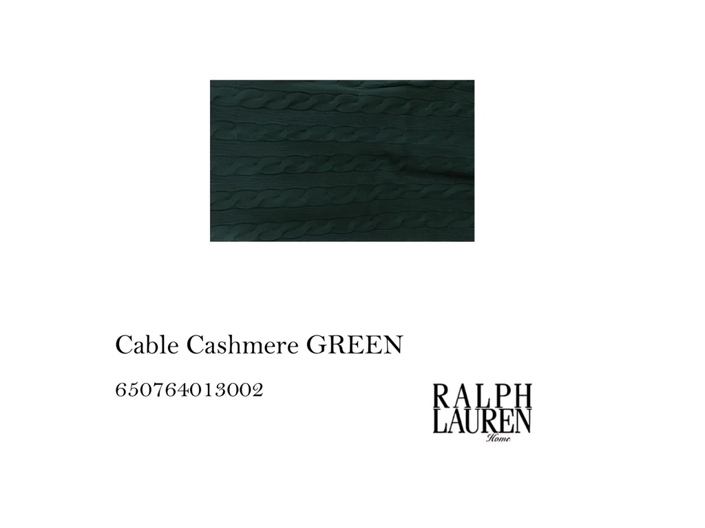 Cable Cashmere Green