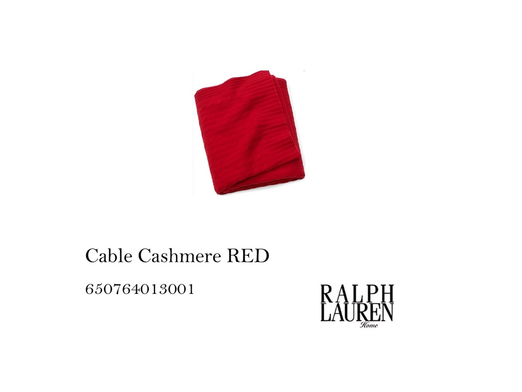 Cable Cashmere Red