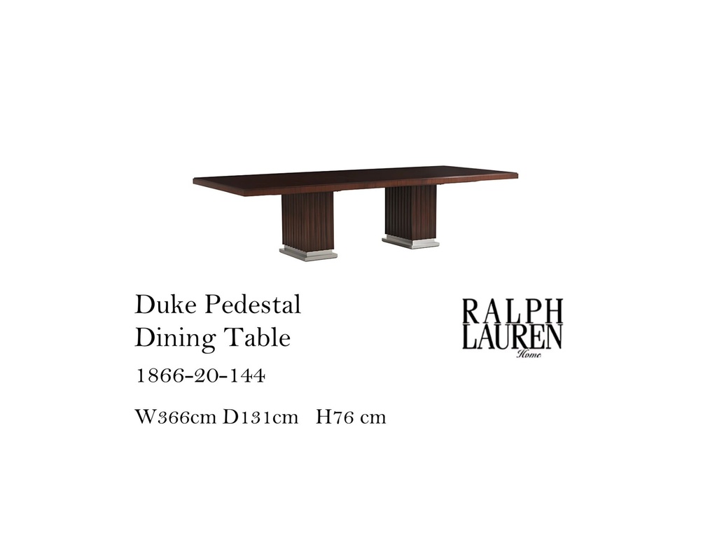 Duke Pedestal Dining Table - Penthouse Rosewood
