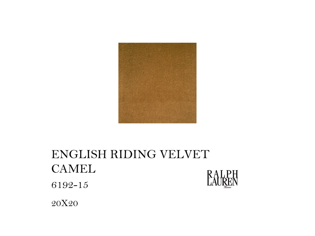 ENGLISH RIDING VELVET CAMEL
