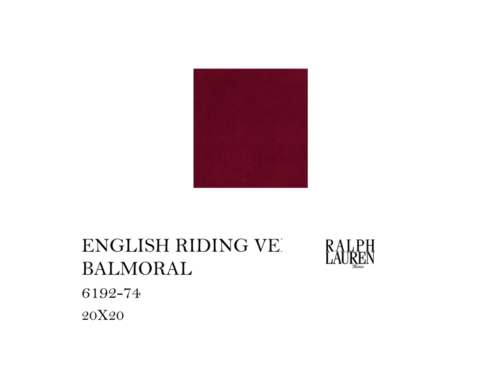 ENGLISH RIDING VELVET BALMORAL