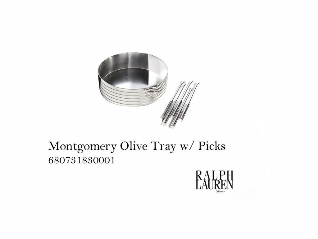 MONTGOMERY OLIVE TRAY W/ PICKS