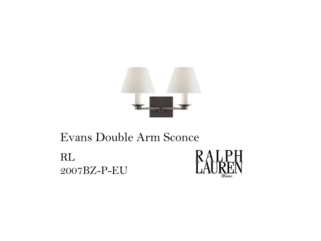 Evans Double Arm Sconce