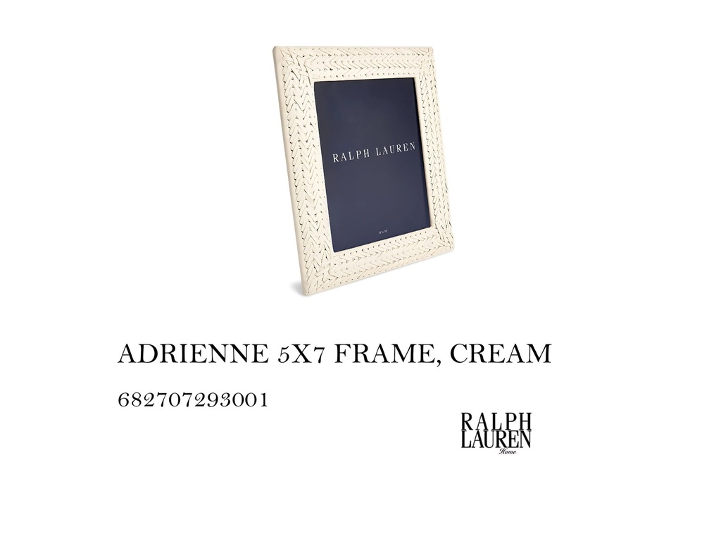 ADRIENNE 5X7 FRAME, CREAM