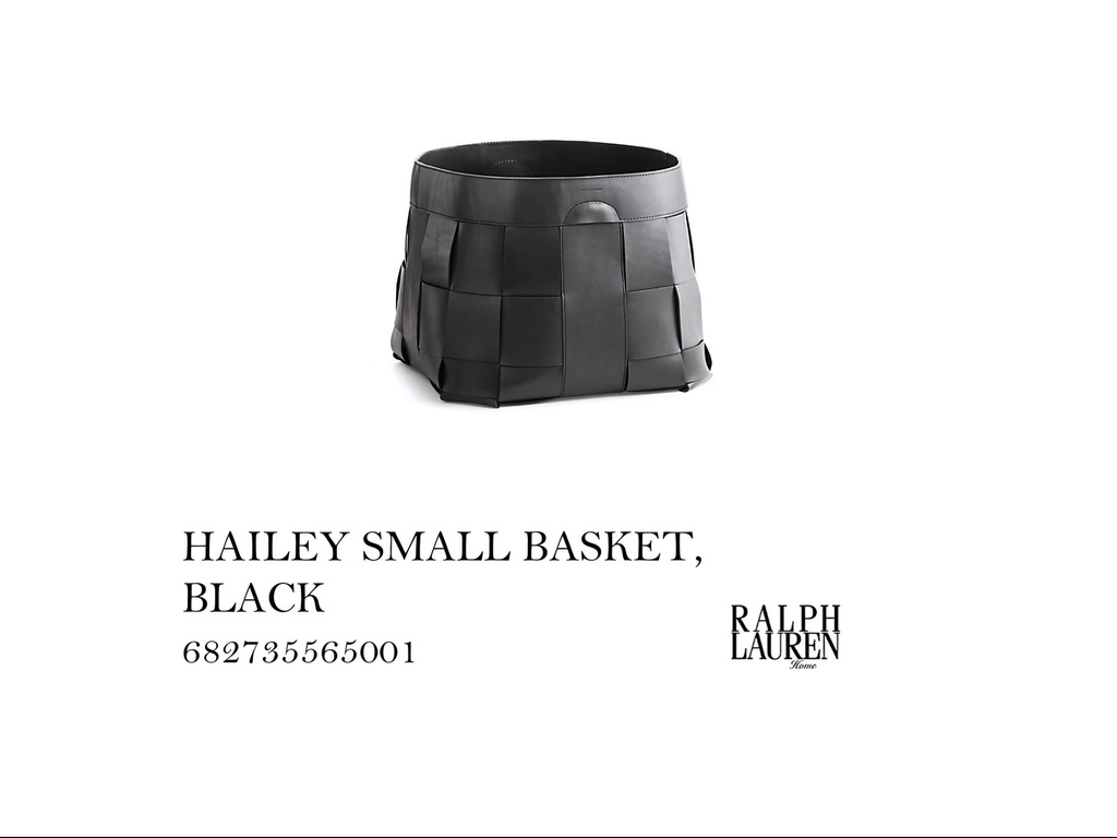HAILEY SMALL BASKET, BLACK