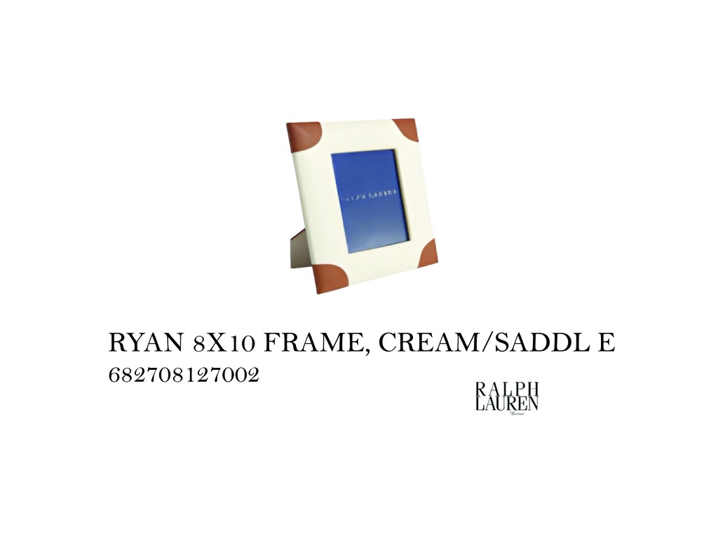 RYAN 8X10 FRAME, CREAM/SADDLE