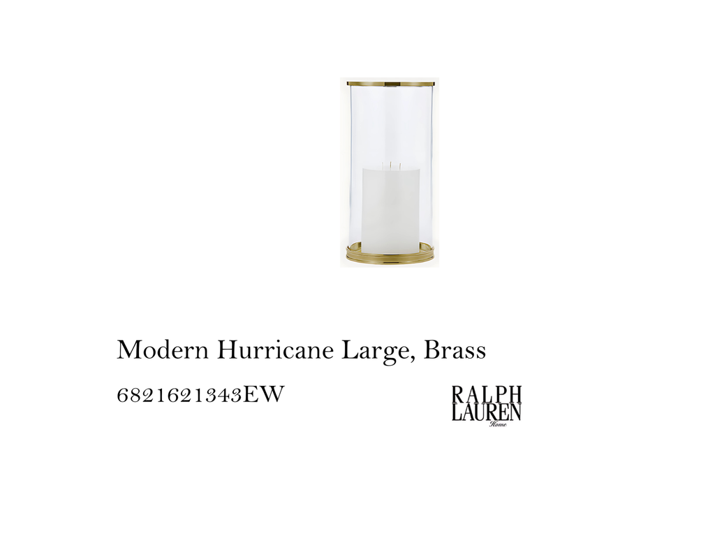 MODERN HURRICANE LARGE, BRASS