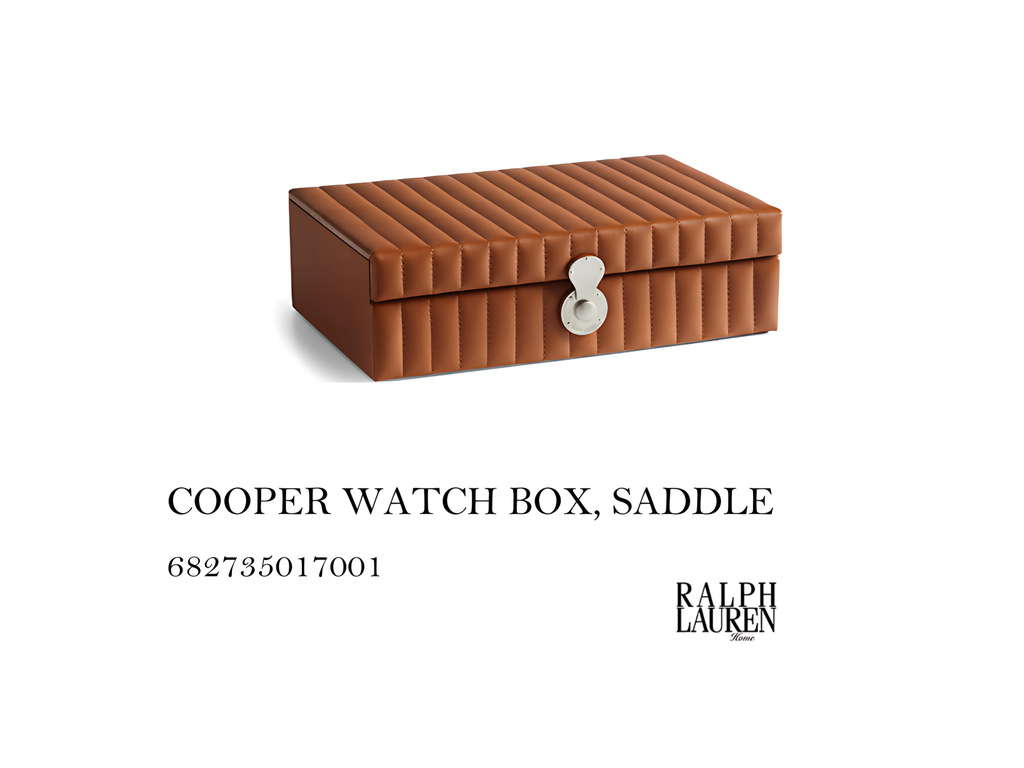 COOPER WATCH BOX, SADDLE
