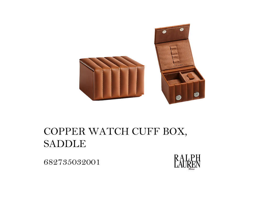 COPPER WATCH CUFF BOX, SADDLE